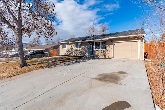 ranch-style house with a garage