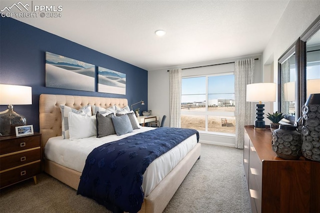 bedroom featuring carpet floors