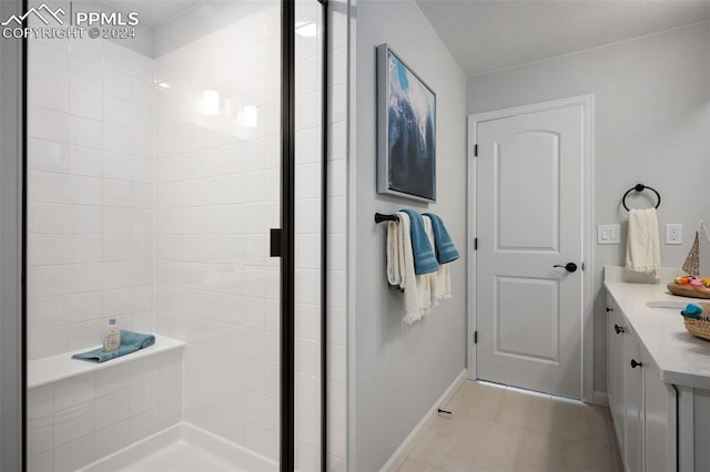 bathroom with walk in shower