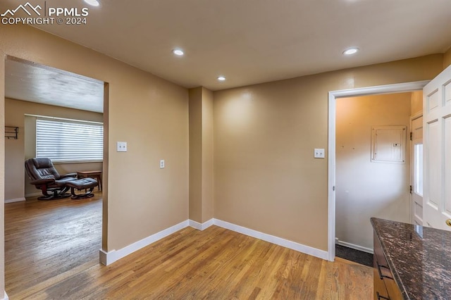 interior space featuring hardwood / wood-style flooring