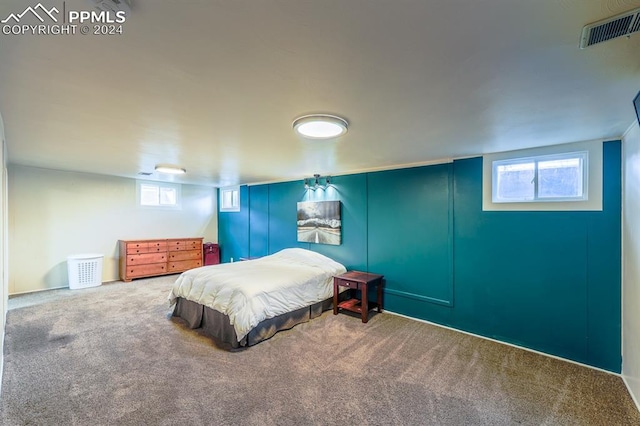 bedroom featuring carpet floors