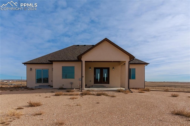 view of rear view of property