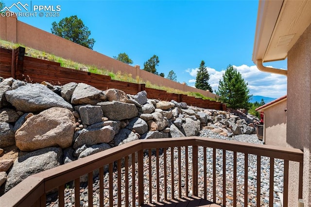 view of wooden terrace