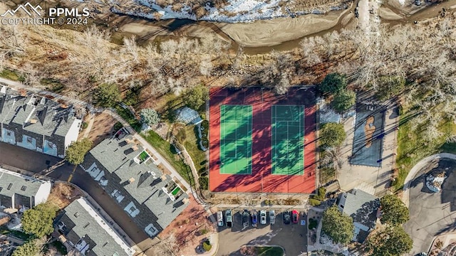 birds eye view of property