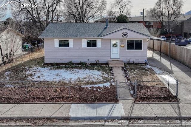 view of front of home