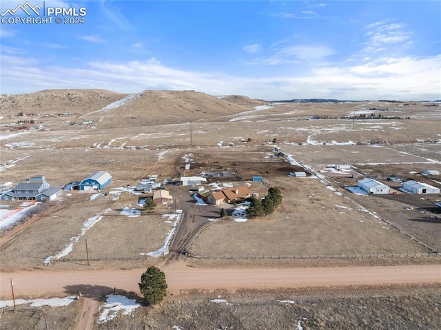 aerial view featuring a mountain view