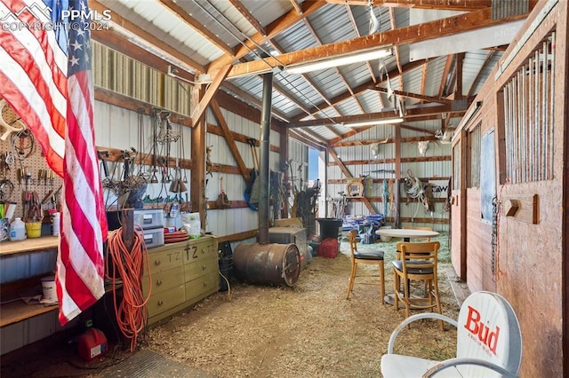 view of storage area