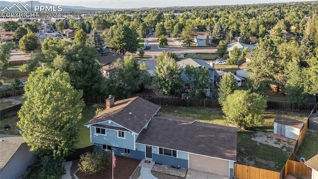 birds eye view of property