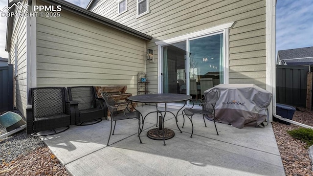 view of patio / terrace featuring area for grilling