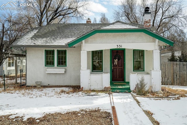 view of bungalow-style house