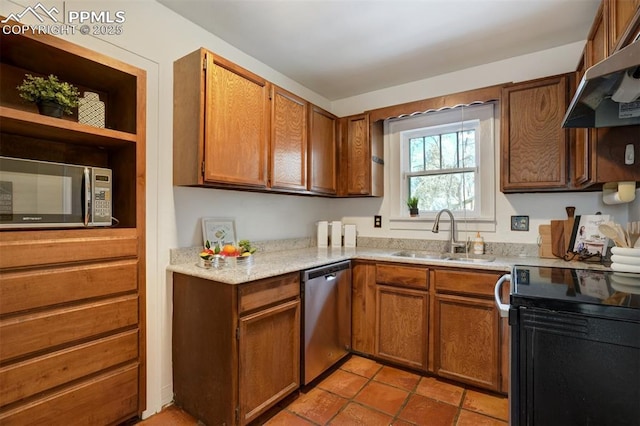 kitchen featuring sink and appliances with stainless steel finishes