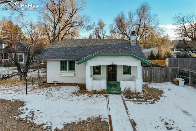 view of front of home