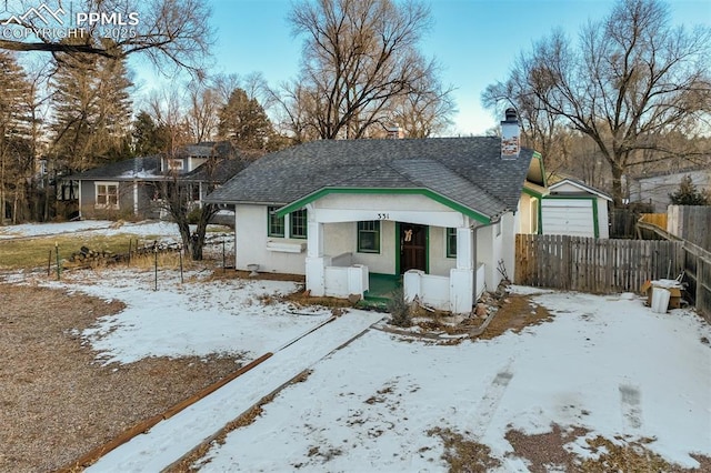 view of front of home