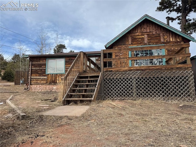 view of rear view of property