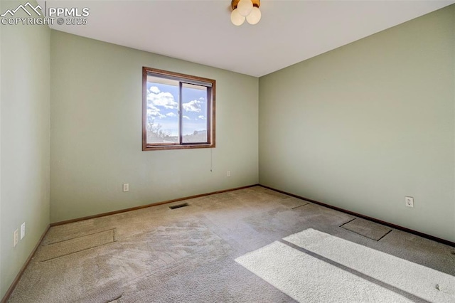 view of carpeted empty room