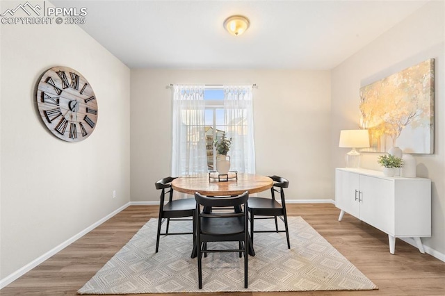 dining room featuring hardwood / wood-style floors