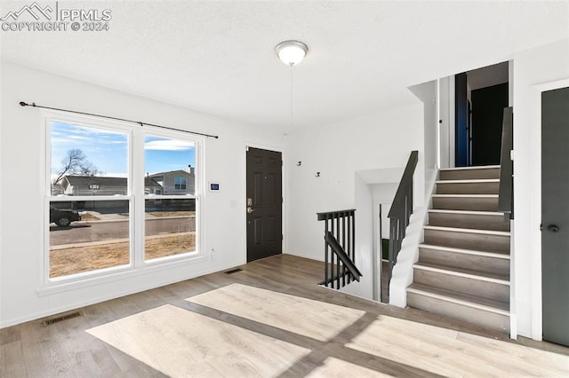 entryway featuring hardwood / wood-style flooring