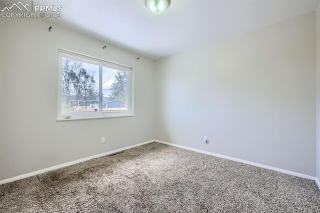 empty room featuring carpet