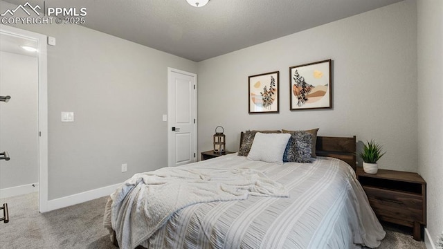 13358 Savannah Falls Ct, Peyton, CO 80831 - carpeted bedroom with baseboards and a textured ceiling
