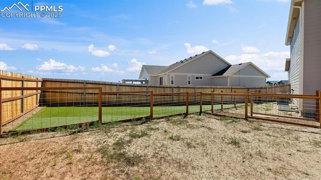 13358 Savannah Falls Ct, Peyton, CO 80831 - view of yard featuring a fenced backyard