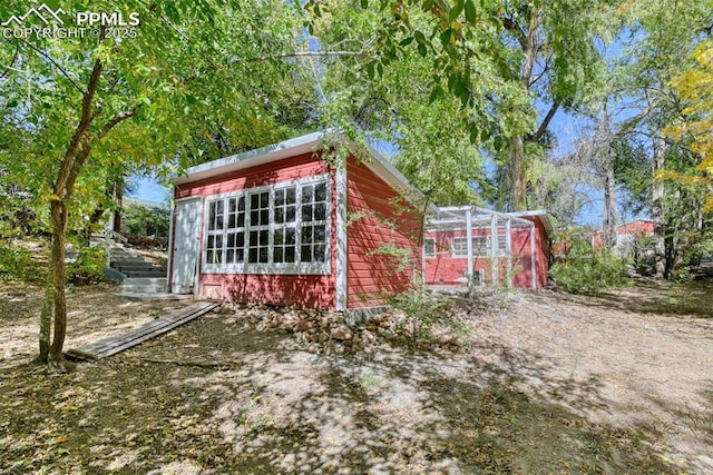 view of outbuilding