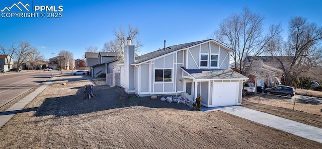 view of front of house featuring a garage