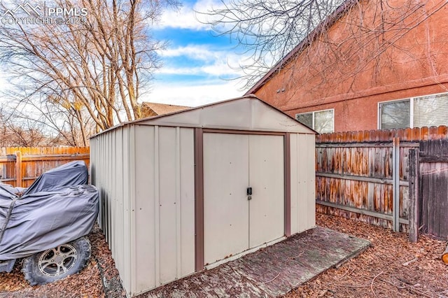 view of outbuilding