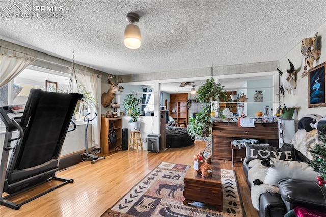 interior space with hardwood / wood-style flooring