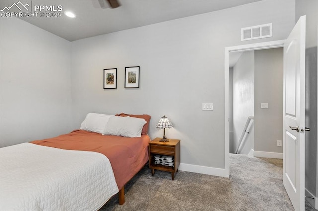 bedroom with carpet flooring