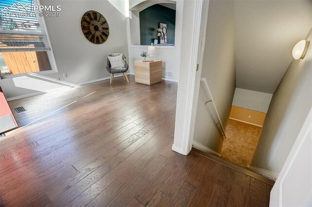 bathroom featuring hardwood / wood-style flooring