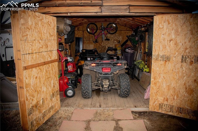 view of storage room