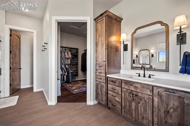 bathroom with vanity