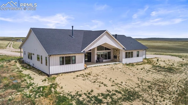 back of house with a patio area