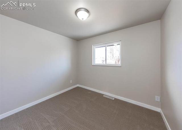 view of carpeted empty room