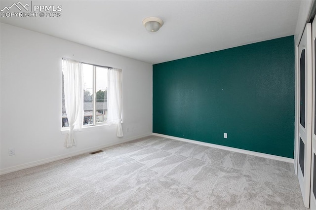 view of carpeted empty room