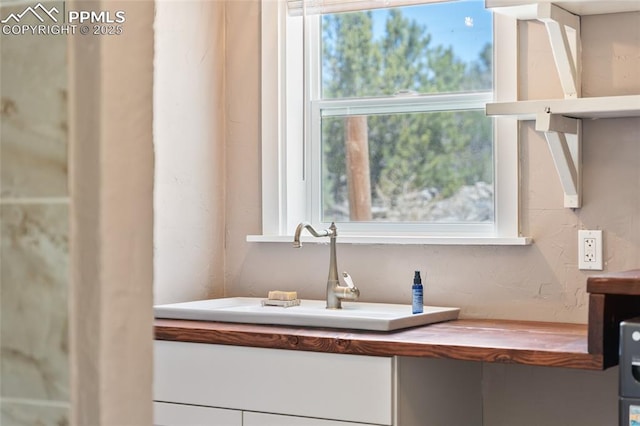 bar featuring a healthy amount of sunlight and sink