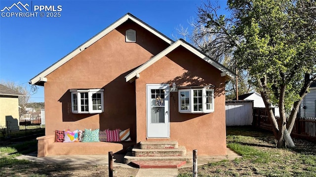 view of back of property