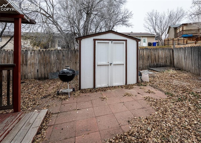 view of outdoor structure