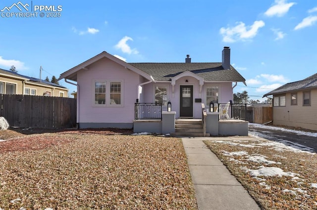 view of bungalow-style house