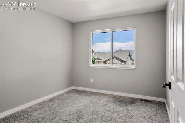 view of carpeted empty room