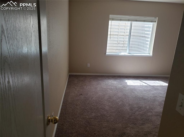 unfurnished room featuring carpet floors