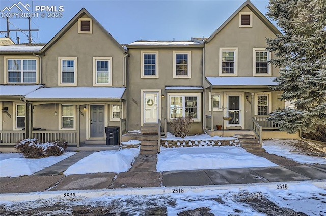 view of front of property with a porch