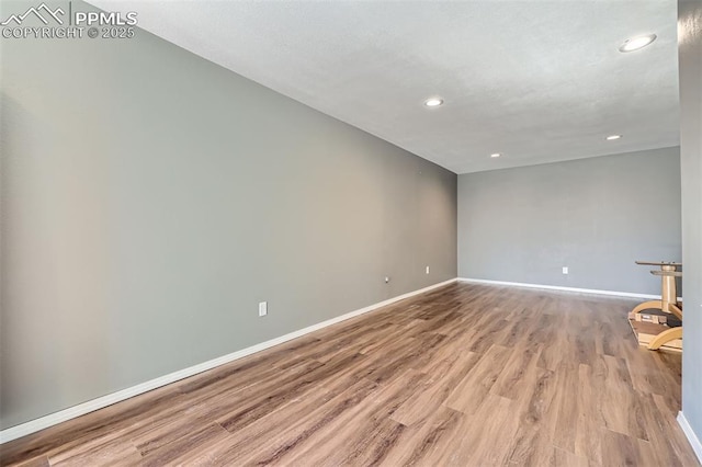 empty room featuring light hardwood / wood-style flooring