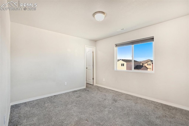 view of carpeted empty room