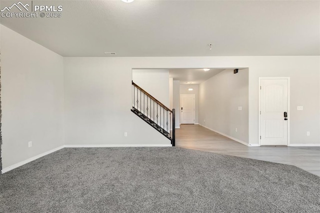 view of carpeted empty room