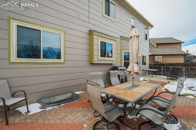 view of patio featuring grilling area