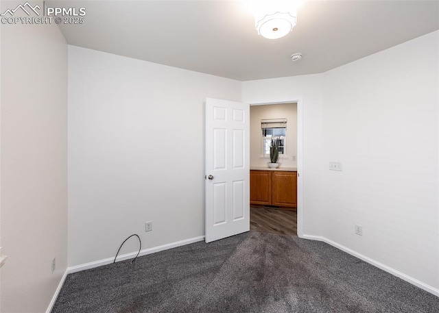 view of carpeted empty room