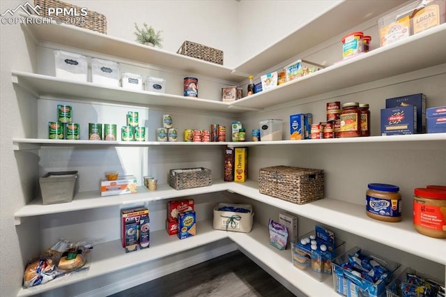 view of pantry