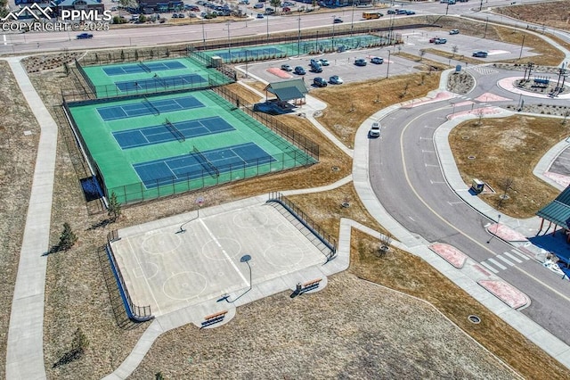 birds eye view of property