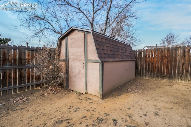 view of outdoor structure